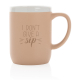 Mug mat publicitaire bord blanc 300 ml