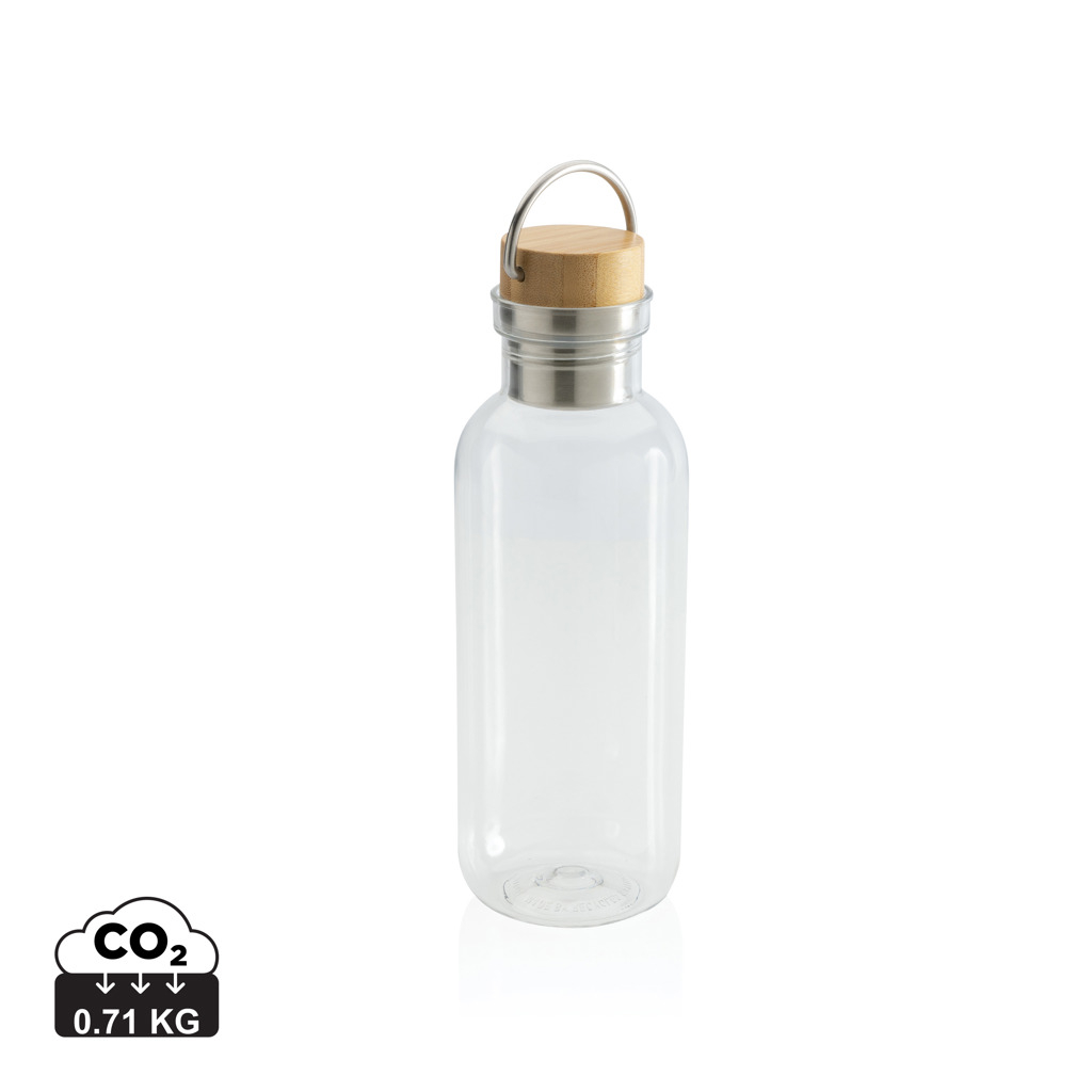 Bouteille d'eau promotionnelle 680ml en rPET Transparent
