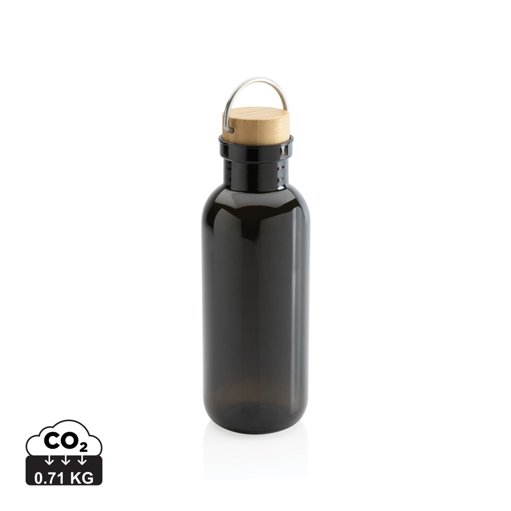 Bouteille d'eau promotionnelle 680ml en rPET Noir