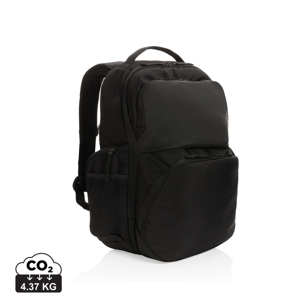 Sac à dos ordinateur 15.6" personnalisable rPET Swiss Peak Noir