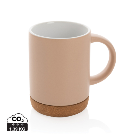 Mug mat publicitaire base en liège 280 ml