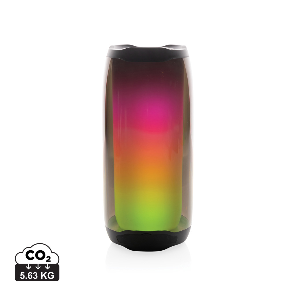 Enceinte promotionnelle Lightboom 10W en ABS recyclé Noir