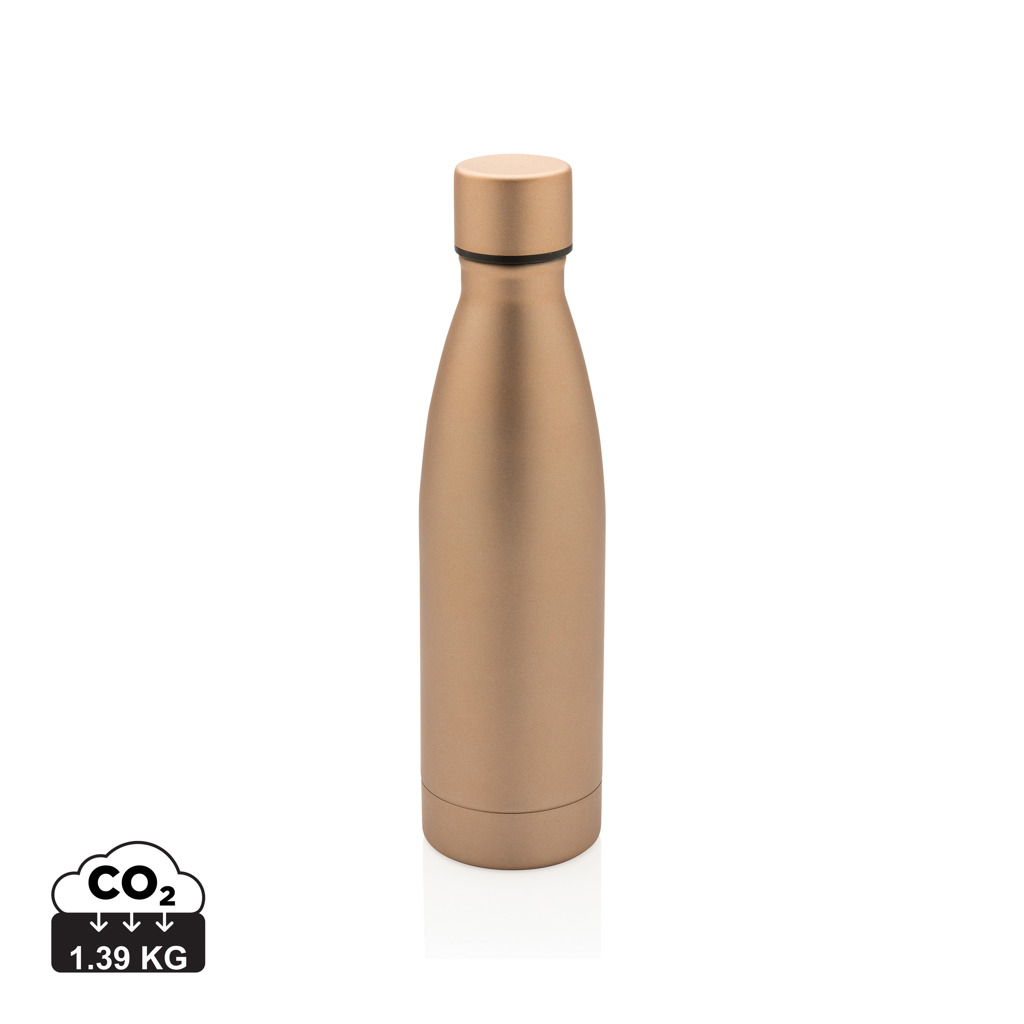 Bouteille isotherme publicitaire en inox recyclé 500 ml Doré