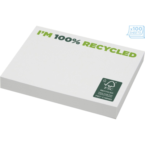 Notes autocollantes personnalisées recyclées 10 x 7,5 cm