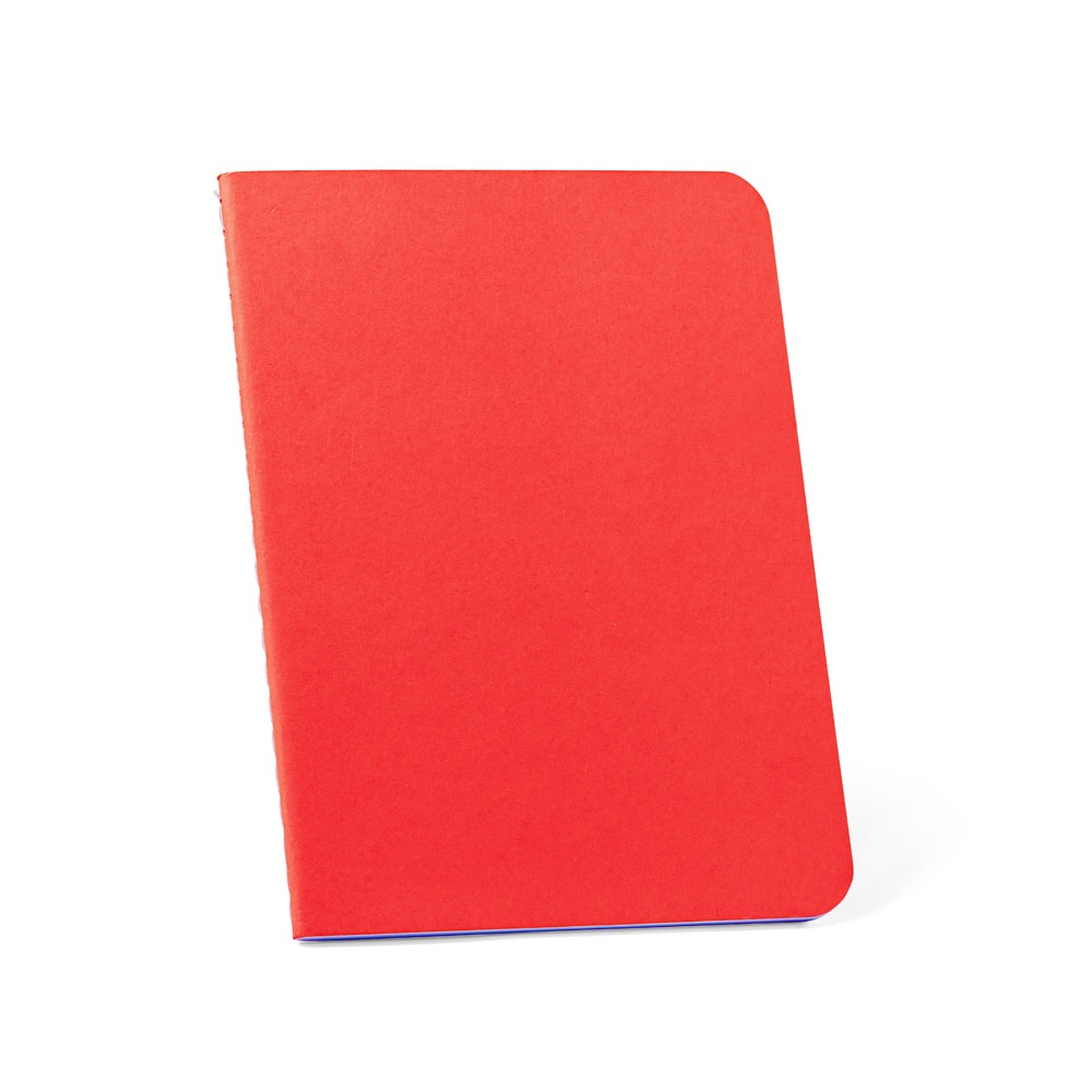 Carnet en papier recyclé publicitaire B7 RAYSSE Rouge