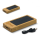  Powerbank personnalisable bambou solaire 8000 mAh