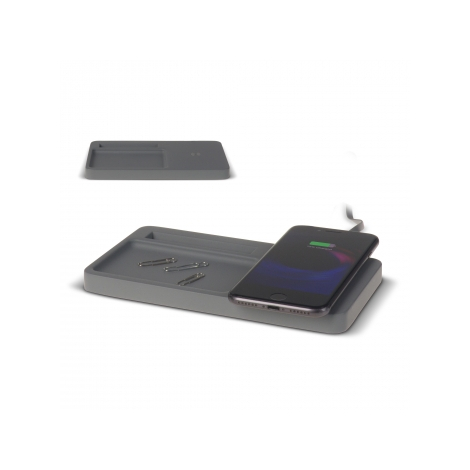 Organiseur de bureau à personnaliser avec chargeur sans fil 5W