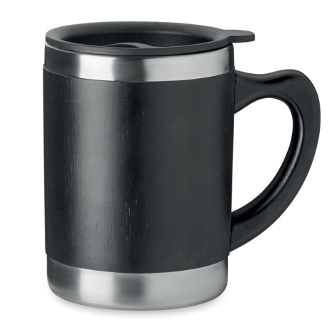 Mug en bambou publicitaire isotherme 300 ml - Mokka