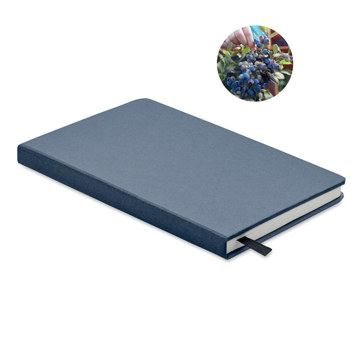 Carnet A5 écolo publicitaire avec graines GROW Bleu