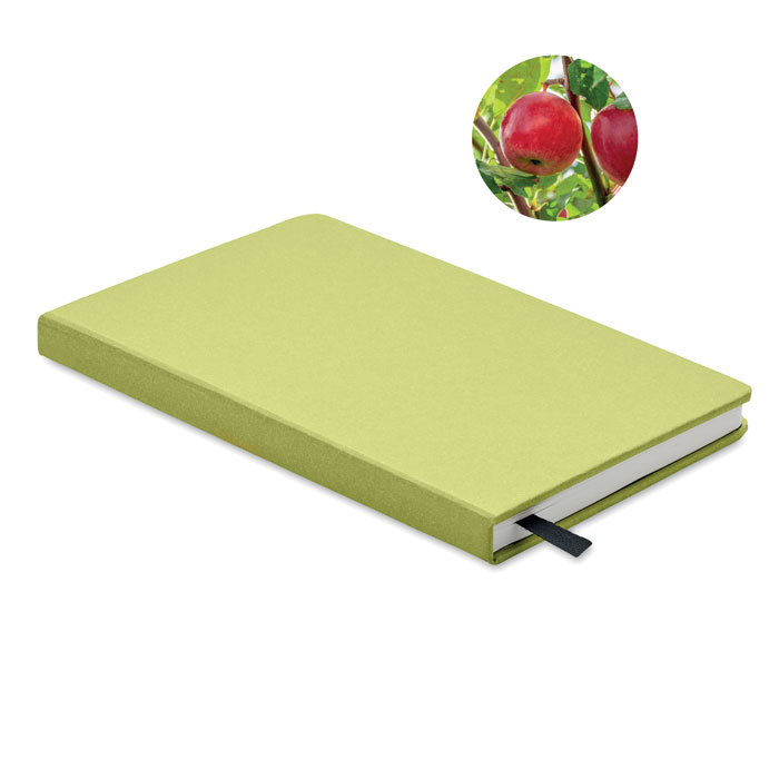 Carnet A5 écolo publicitaire avec graines GROW lime