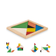 Puzzle 7 pièces bois personnalisable TANGRAM