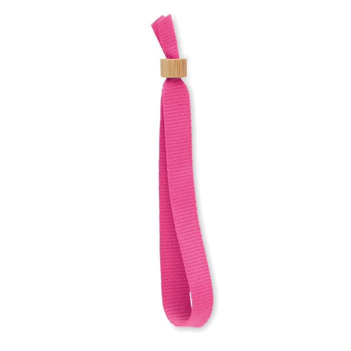 Bracelet évènementiel écolo personnalisable FIESTA Fuchsia