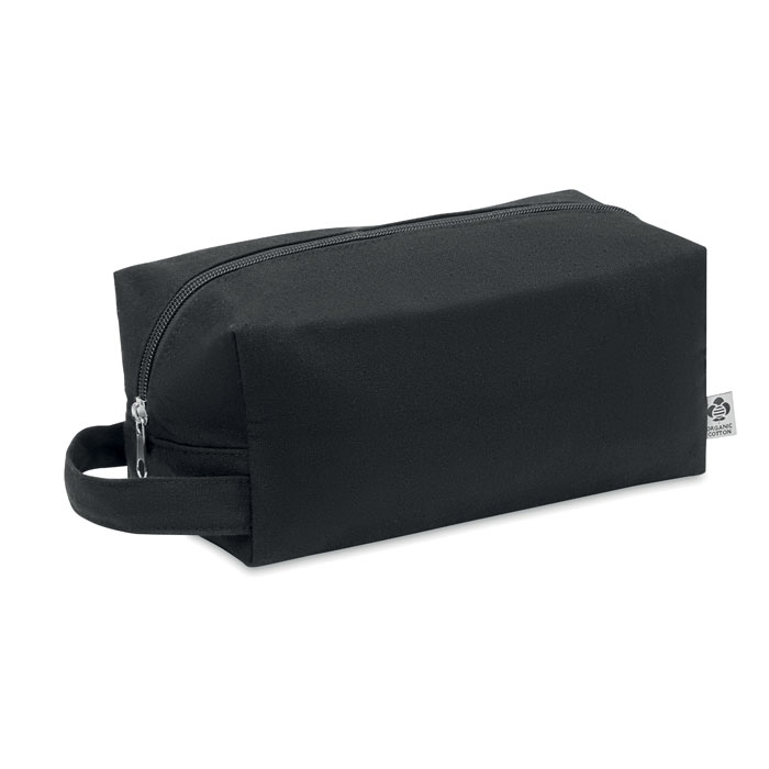 Trousse cosmétique publicitaire en coton bio BIA Noir