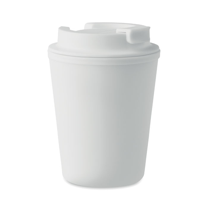 Gobelet recyclé personnalisé 300ml TRIDUS Blanc