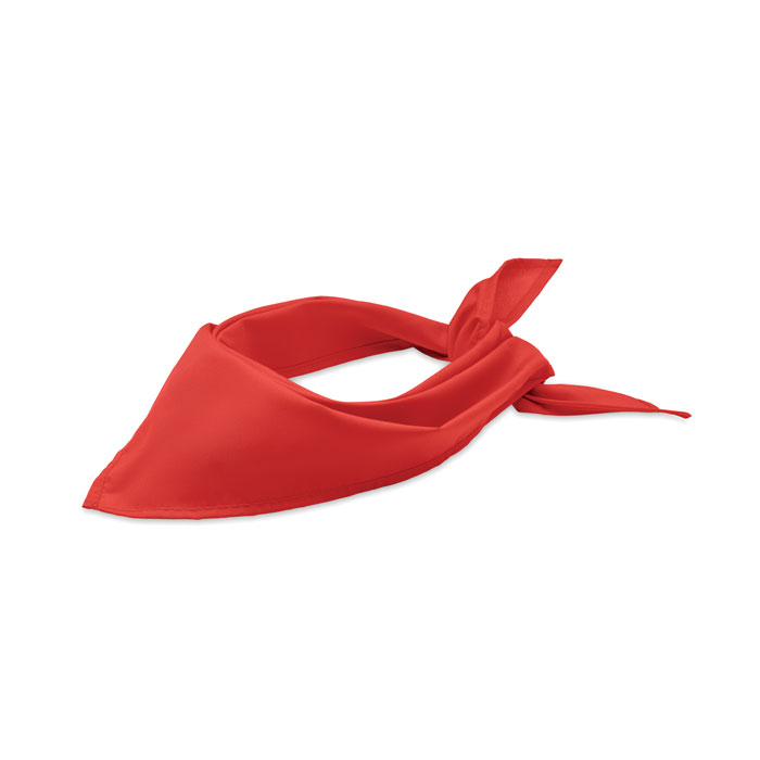 Foulard triangle personnalisé en poly coton BANDIDO Rouge