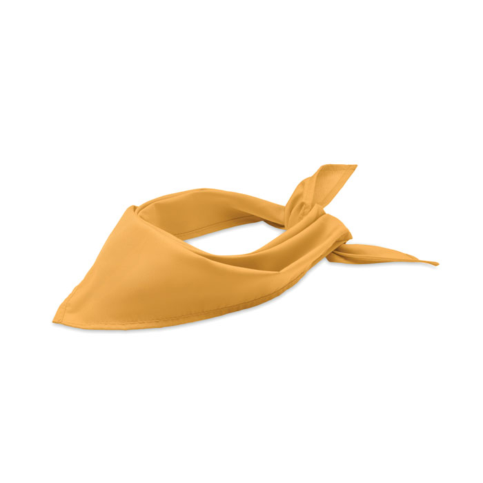 Foulard triangle personnalisé en poly coton BANDIDO Jaune