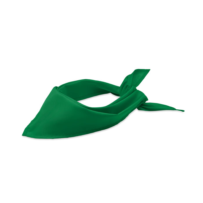 Foulard triangle personnalisé en poly coton BANDIDO Vert