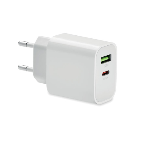 Chargeur Europe personnalisé USB A et C PORT