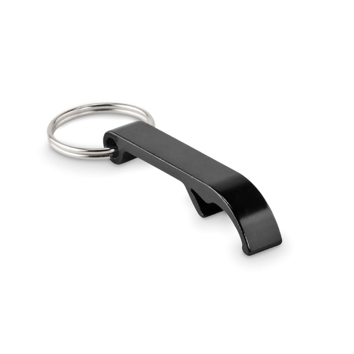 Porte-clés décapsuleur publicitaire OVIKEY Noir