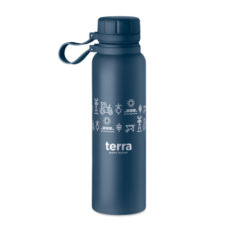 Gourde Isotherme Manchester City 1.18L Avec Paille - Métal, Poignée, Pour Sport Et Quotidien
