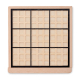 Plateau de sudoku en bois personnalisé SUDOKU