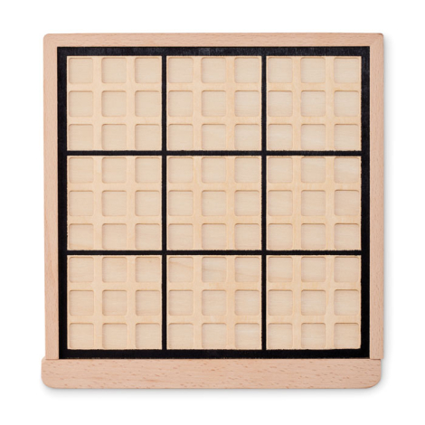 Plateau de sudoku en bois personnalisé SUDOKU