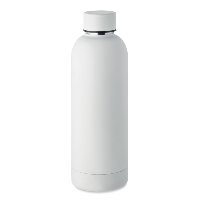 Bouteille publicitaire en inox recyclé 500 ml ATHENA Blanc