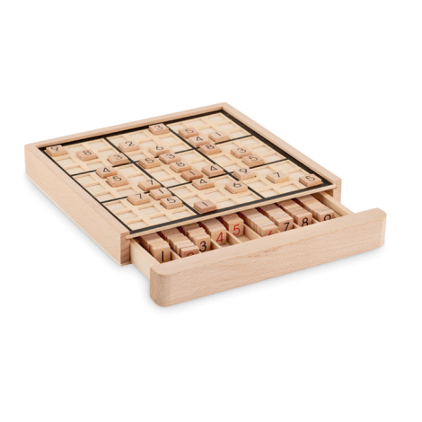 Plateau de sudoku en bois personnalisé SUDOKU