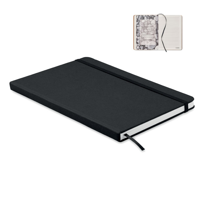 Carnet A5 promotionnel papier de pierre STEIN Noir