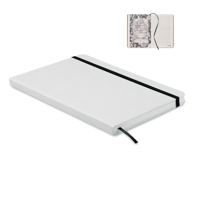 Carnet A5 promotionnel papier de pierre STEIN Blanc