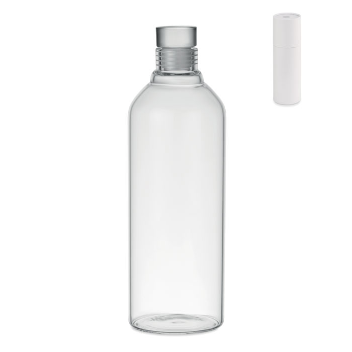 Bouteille de table 1L promotionnelle en verre LOU Transparent