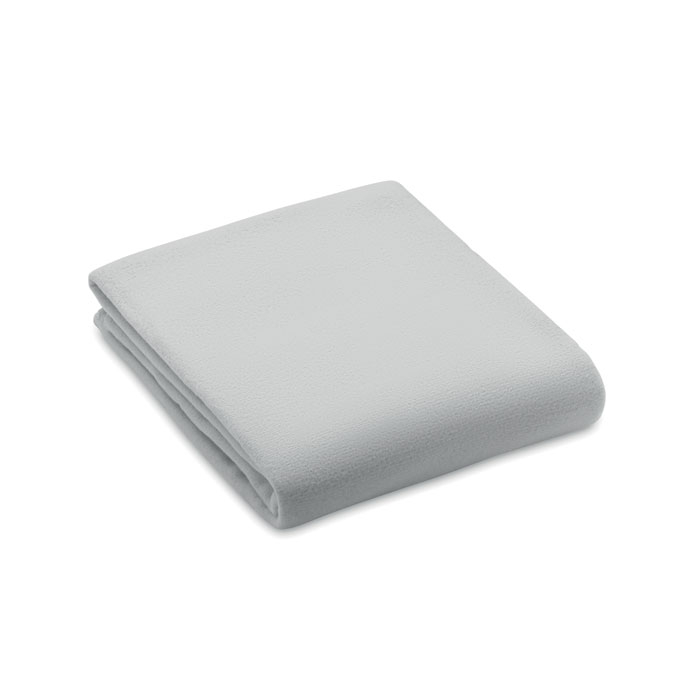 Couverture polaire en rPET publicitaire 120x150cm BOGDA Gris