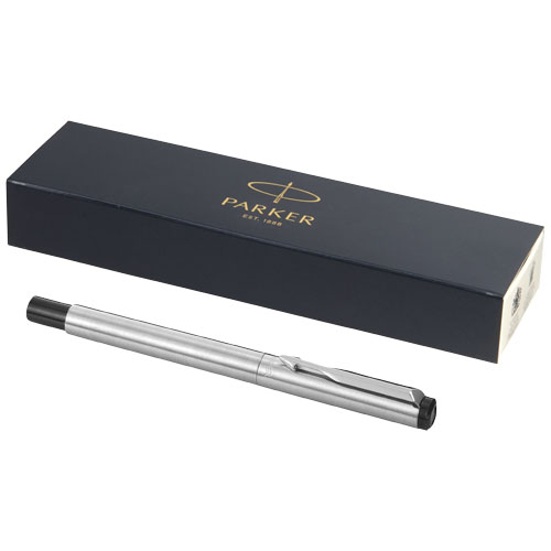 Stylo roller à personnaliser avec capuchon Vector Parker Argent