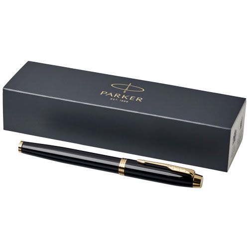 Stylo plume personnalisable IM Parker Noir/Doré