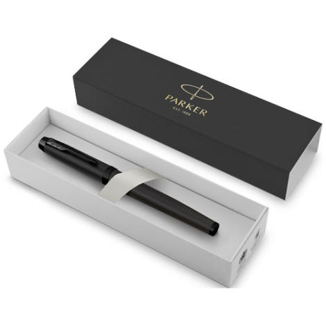 Stylo roller encre noire personnalisable achromatique IM Parker