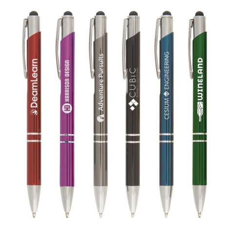 Stylo-stylet publicitaire Crosby Brillant