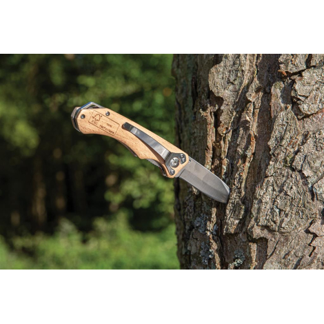 Couteau d'extérieur personnalisable en bois