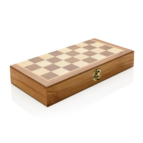 Jeu d'échecs pliable en bois personnalisable