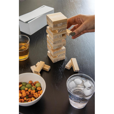 Jeu d’empilage de blocs de bois promotionnel