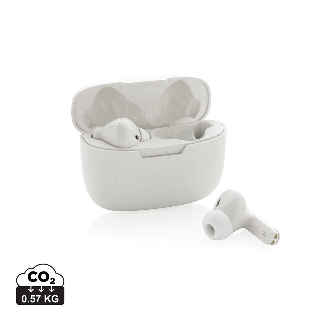 Écouteurs sans fil personnalisés en ABS recyclé Liberty Pro Blanc