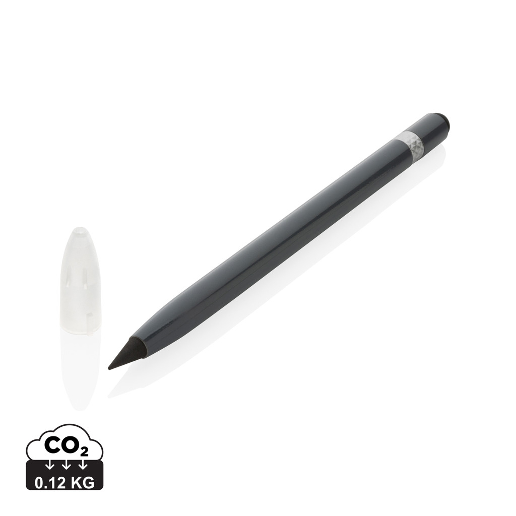 Crayon sans encre personnalisable avec gomme Gris