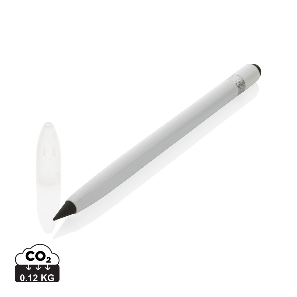 Crayon sans encre personnalisable avec gomme Blanc