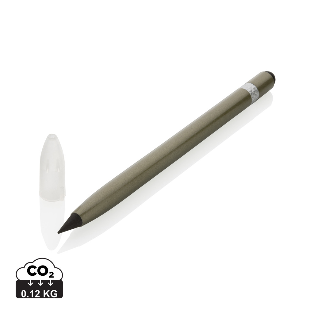 Crayon sans encre personnalisable avec gomme Vert