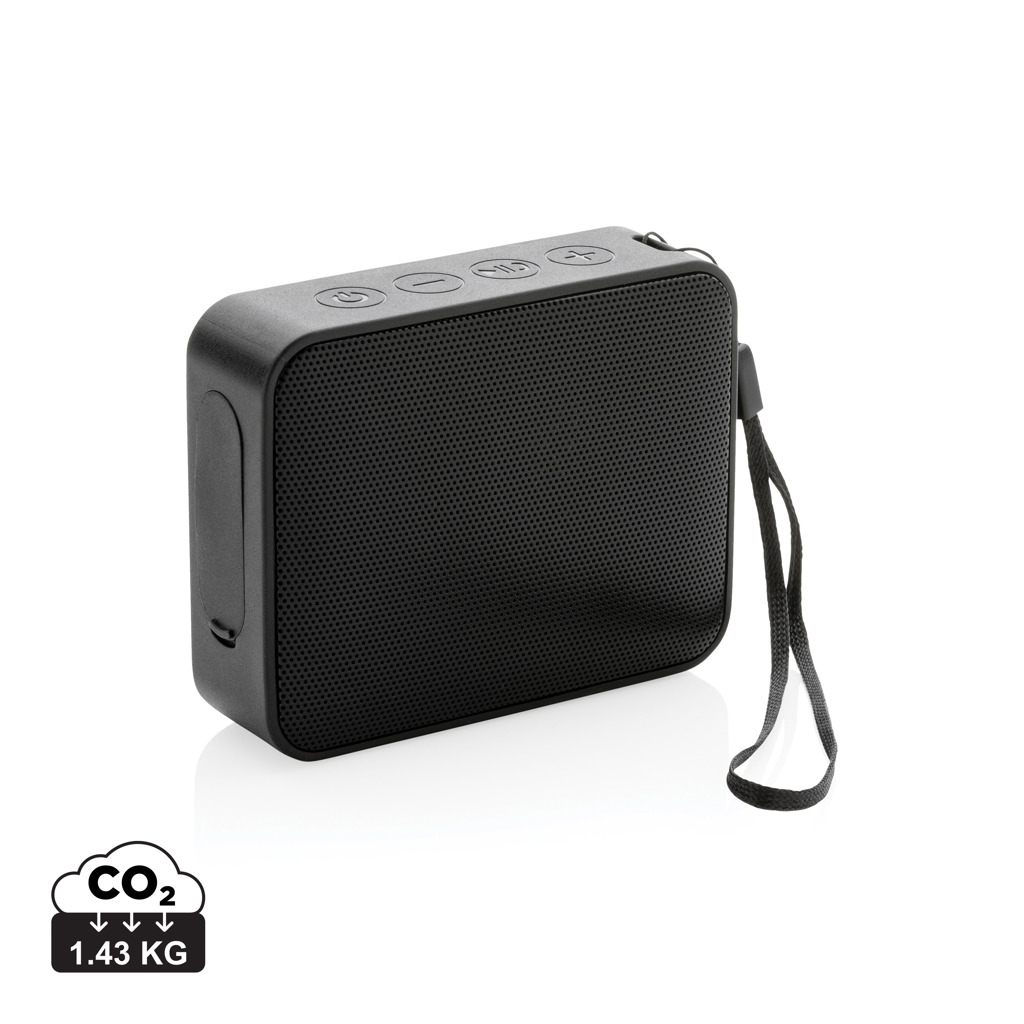 Enceinte 3W en ABS recyclé personnalisable Urban Vitamin Noir