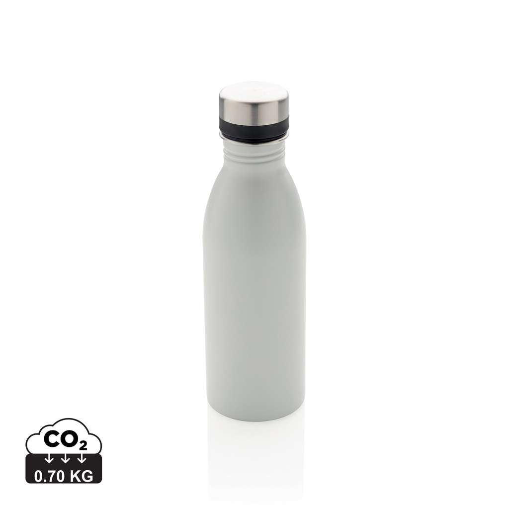 Gourde d’eau publicitaire en inox recyclé 500ml Blanc