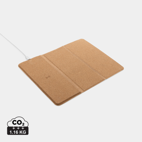 Tapis de souris publicitaire en liège induction 10W