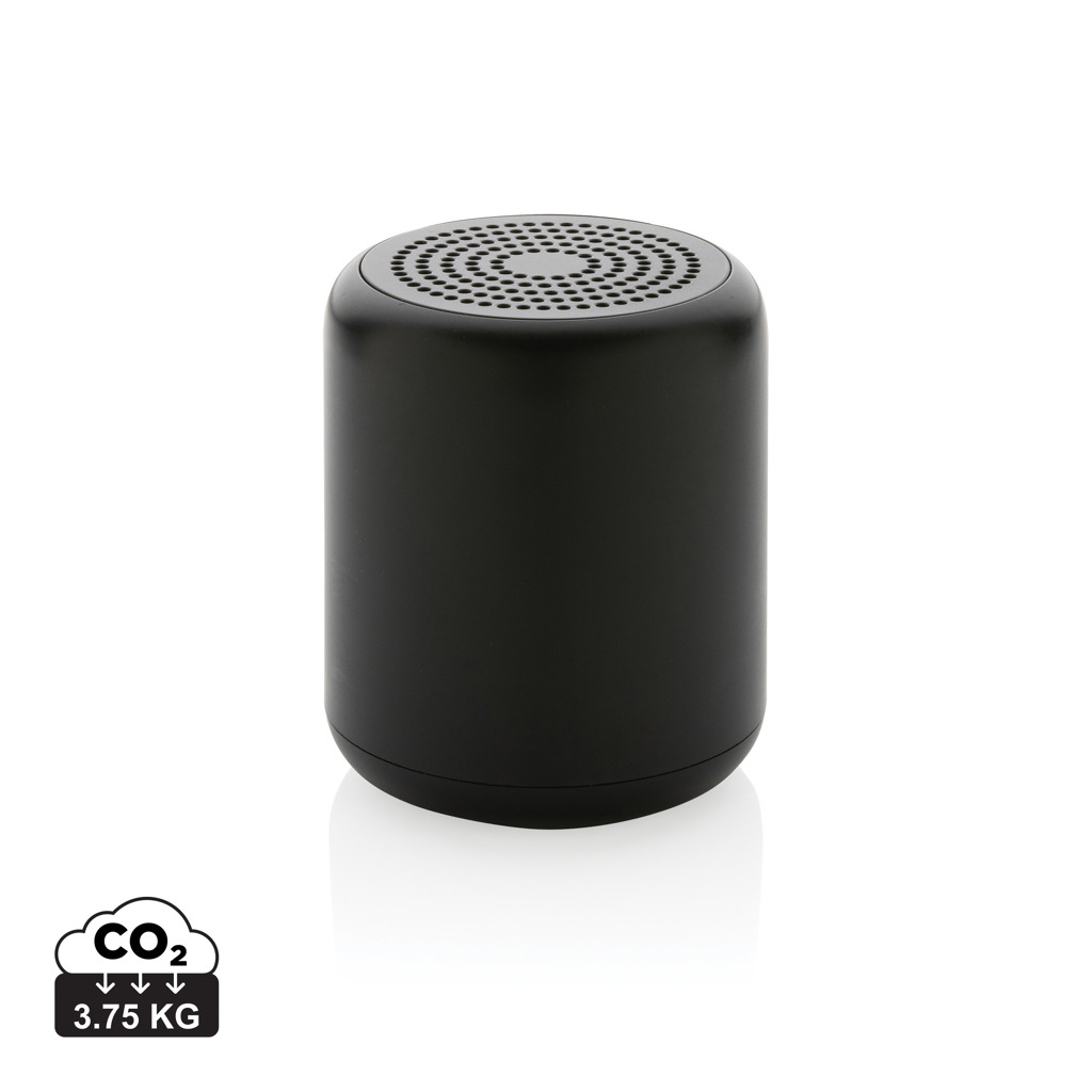 Enceinte sans fil 5W promotionnelle ABS recyclé Noir
