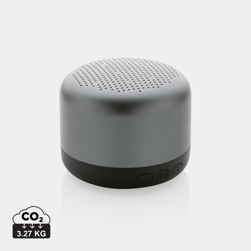Enceinte sans fil publicitaire 5W en alu recyclé Terra Gris