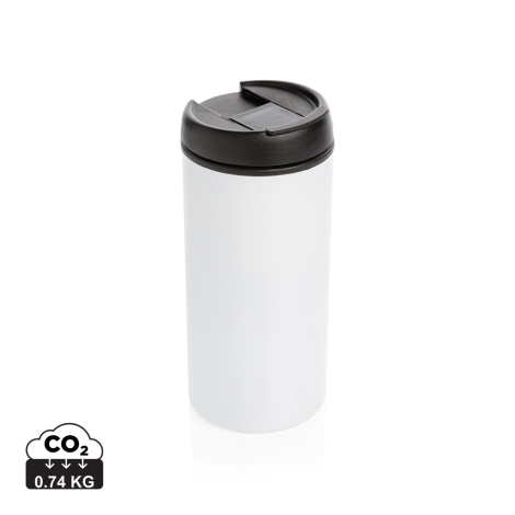 Gobelet de voyage publicitaire en inox recyclé 300 ml Metro