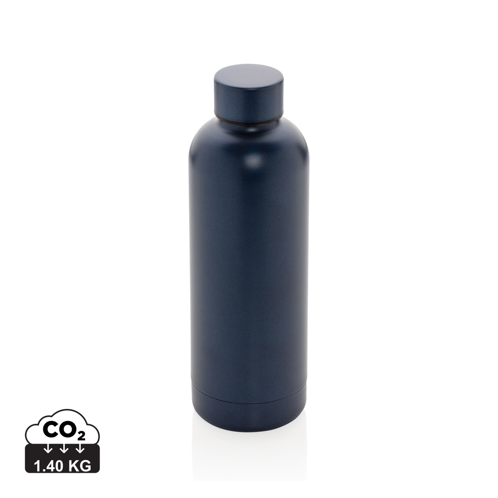 Bouteille personnalisée isotherme inox recyclé 500ml Impact Bleu